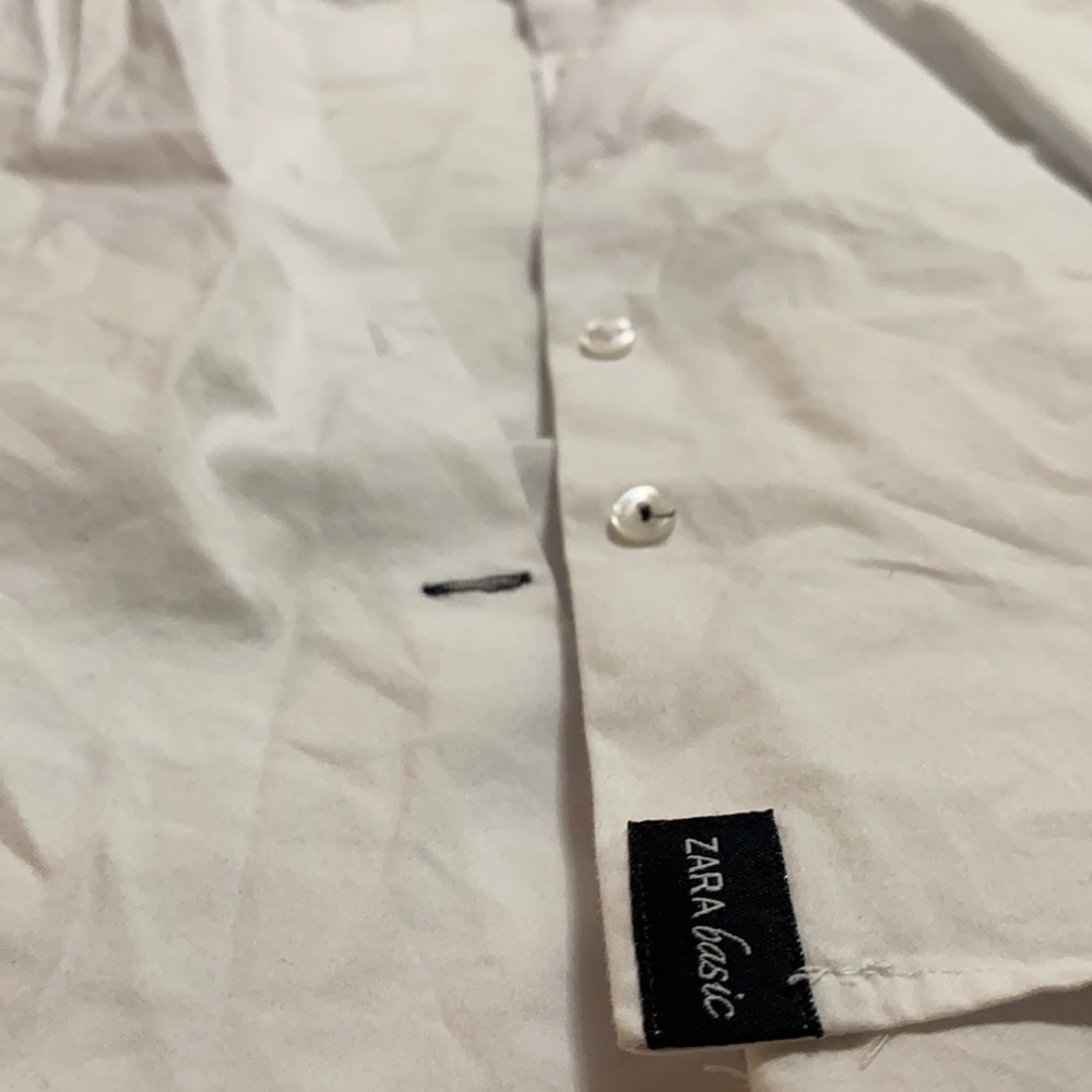 ZARA basic white button down shirt - Picture 6 of 7